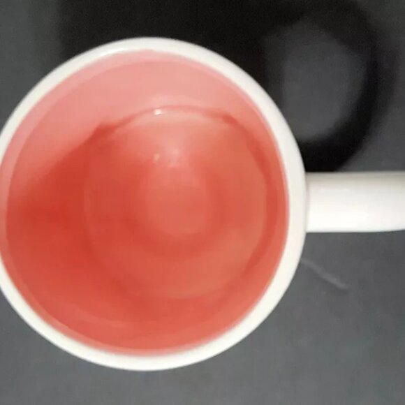 NEW RARE Whaline Pink and White Easter Bunny Mug 12oz Ceramic - Picture 3 of 4